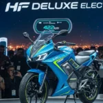 Hero HF Deluxe Electric Bike with 422km Range and Bold New Styling