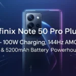 Infinix Note 50 Pro Plus 5G – 100W Charging, 144Hz AMOLED & 5200mAh Battery Powerhouse